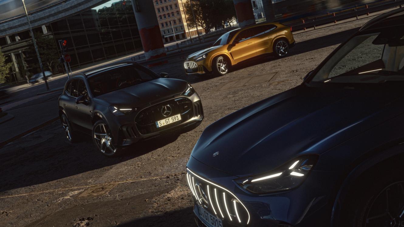 The three Mercedes-AMG GT SUV models