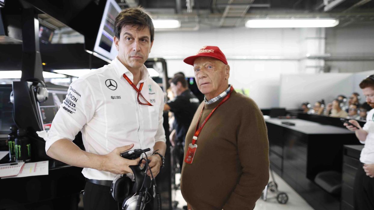 Toto Wolff and Niki Lauda