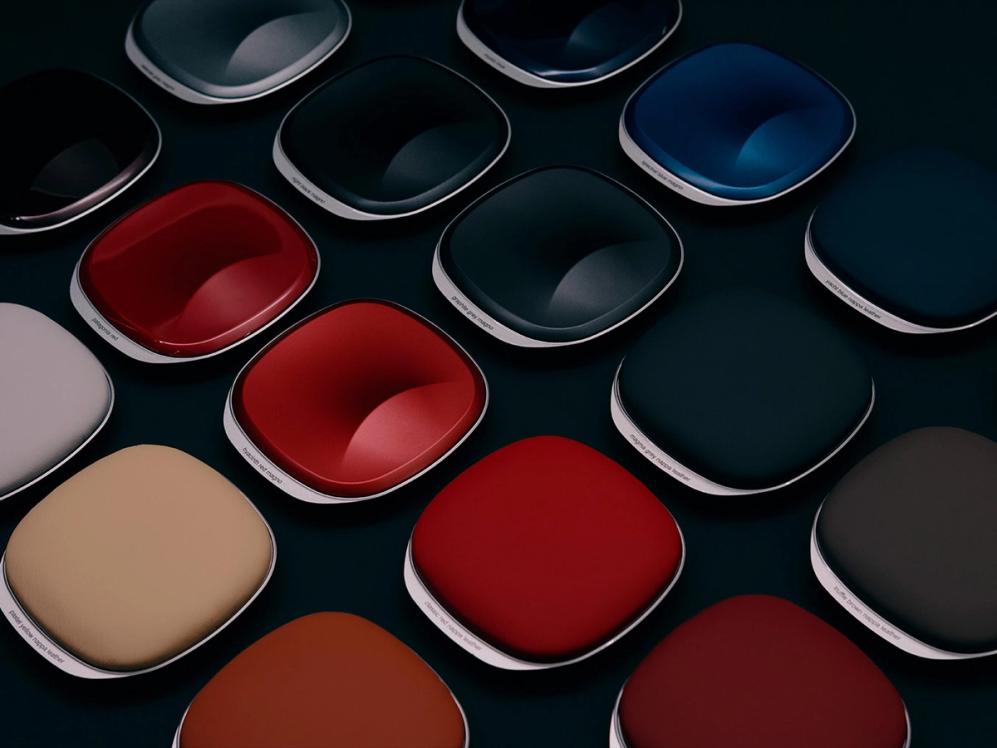 Stylisch in Szene gesetzte Farbpalette unterschiedlicher MANUFAKTUR Farben.