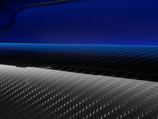 Nahaufnahme der Carbon Struktur des AMG Performance Lenkrads.