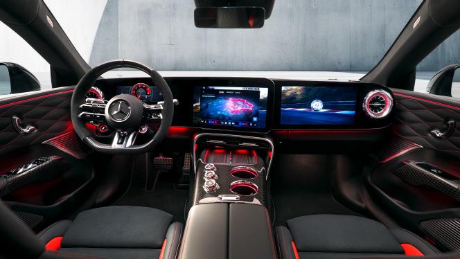A view of the interior of the Mercedes-AMG GT 4-Door Coupé