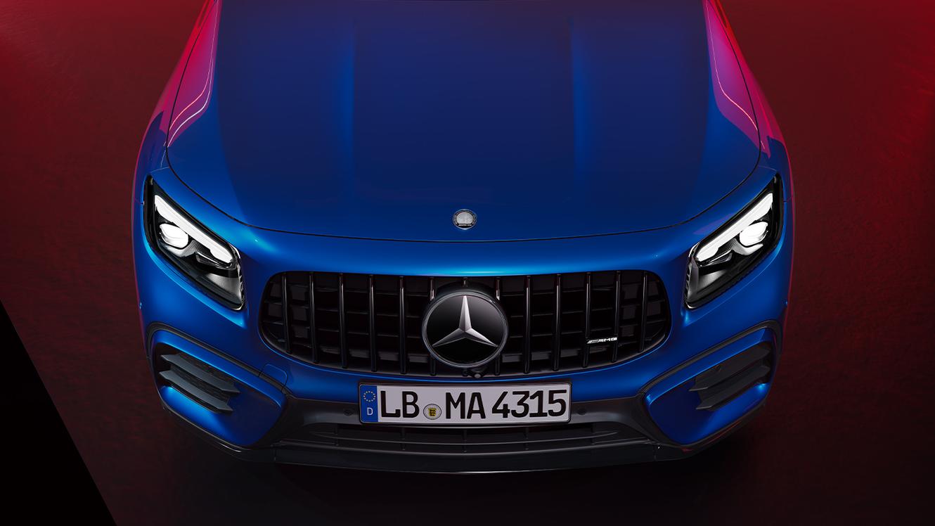 Motorhaube Mercedes AMG GLB 35 SUV.