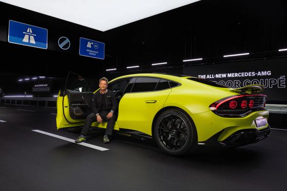 Chief engineer of the AMG.EA platform Oliver Wiech with the Mercedes-AMG GT 4-Door Coupé