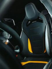 Close-up of an AMG sports seat