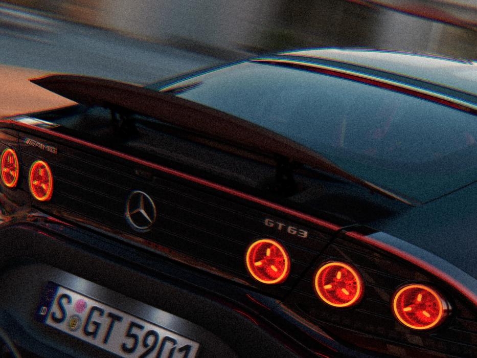 The rear of the Mercedes-AMG GT 4-Door Coupé