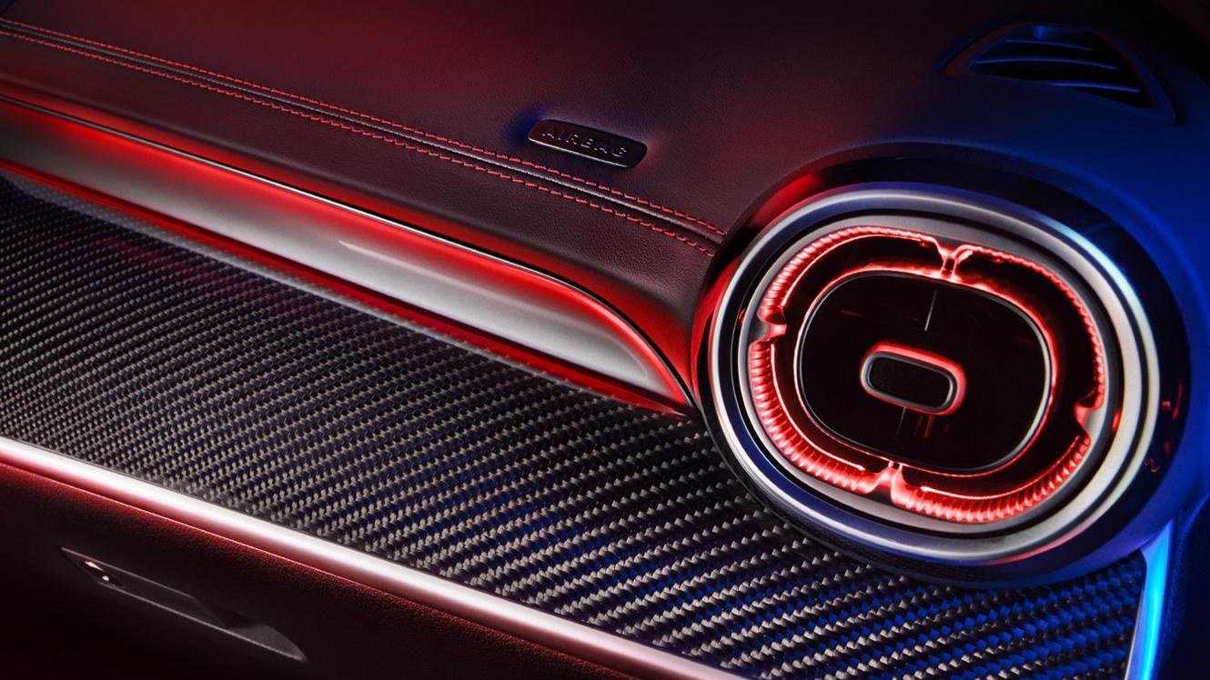 Lüftung des Mercedes-AMG C 43 T-Modells