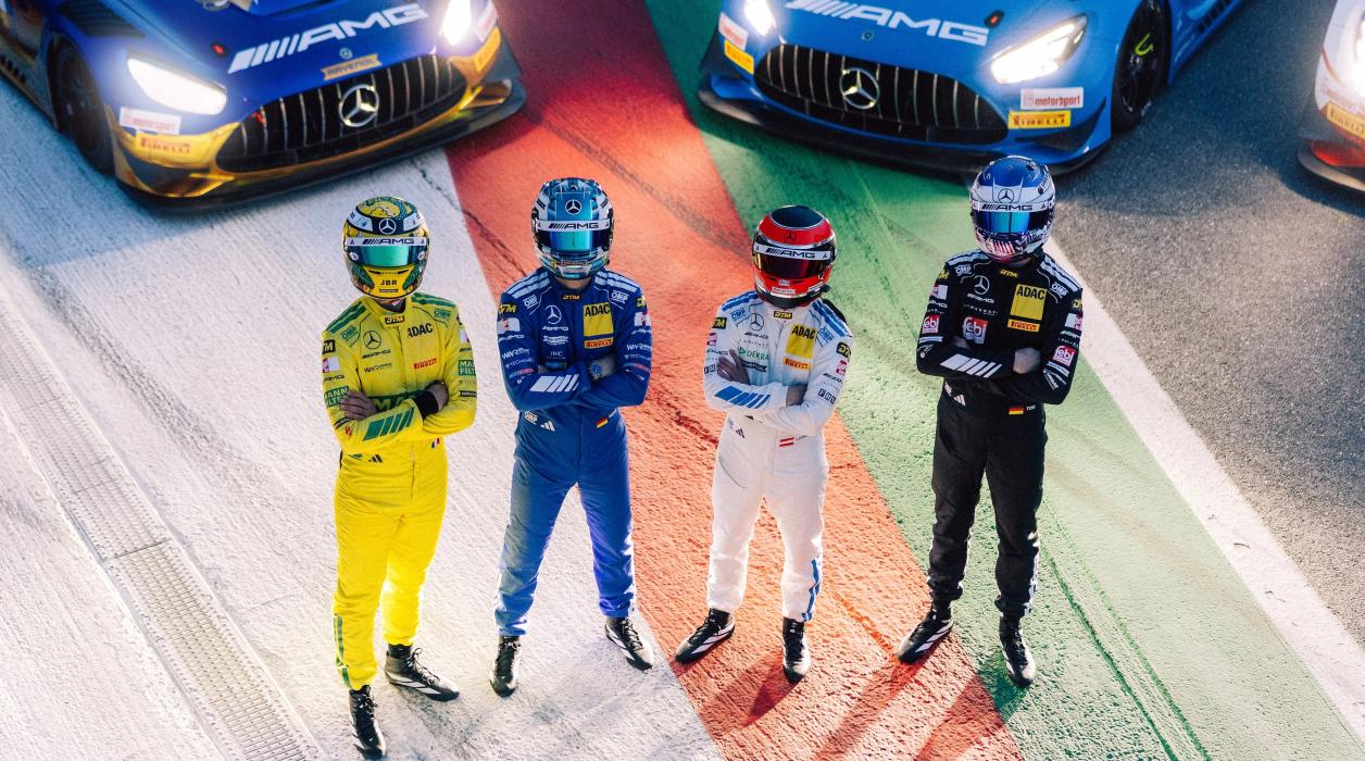 AMG vehicle at the track for DTM