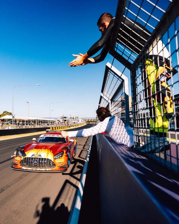 Mercedes-AMG GT Fahrzeug bei der Intercontinental GT Challenge 2025