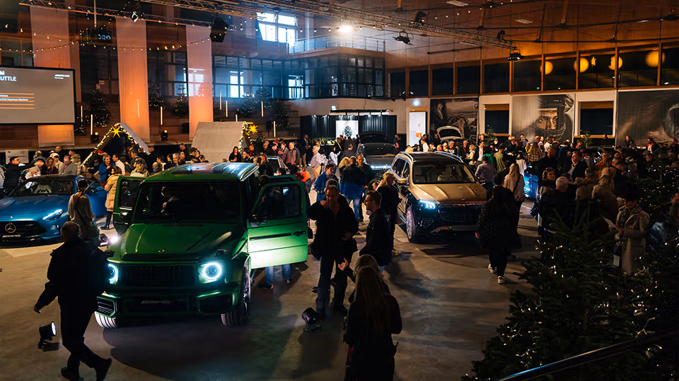 AMG Private Lounge Weihnachtsevent 2023 in Affalterbach.