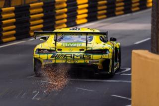 Mercedes-AMG GT and flying sparks