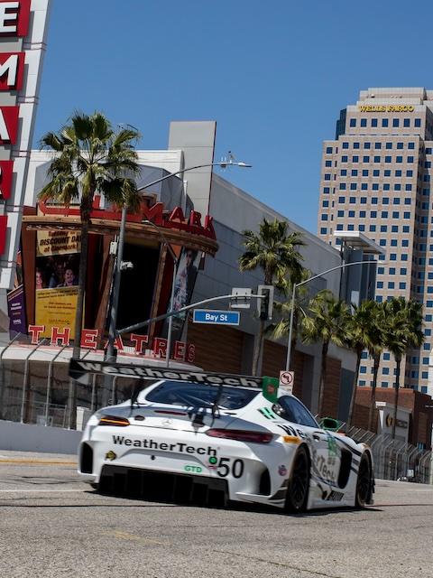 Rear view of a Mercedes-AMG GT