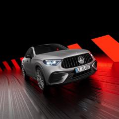 Mercedes-AMG GLC Coupe 43 im Showroom.