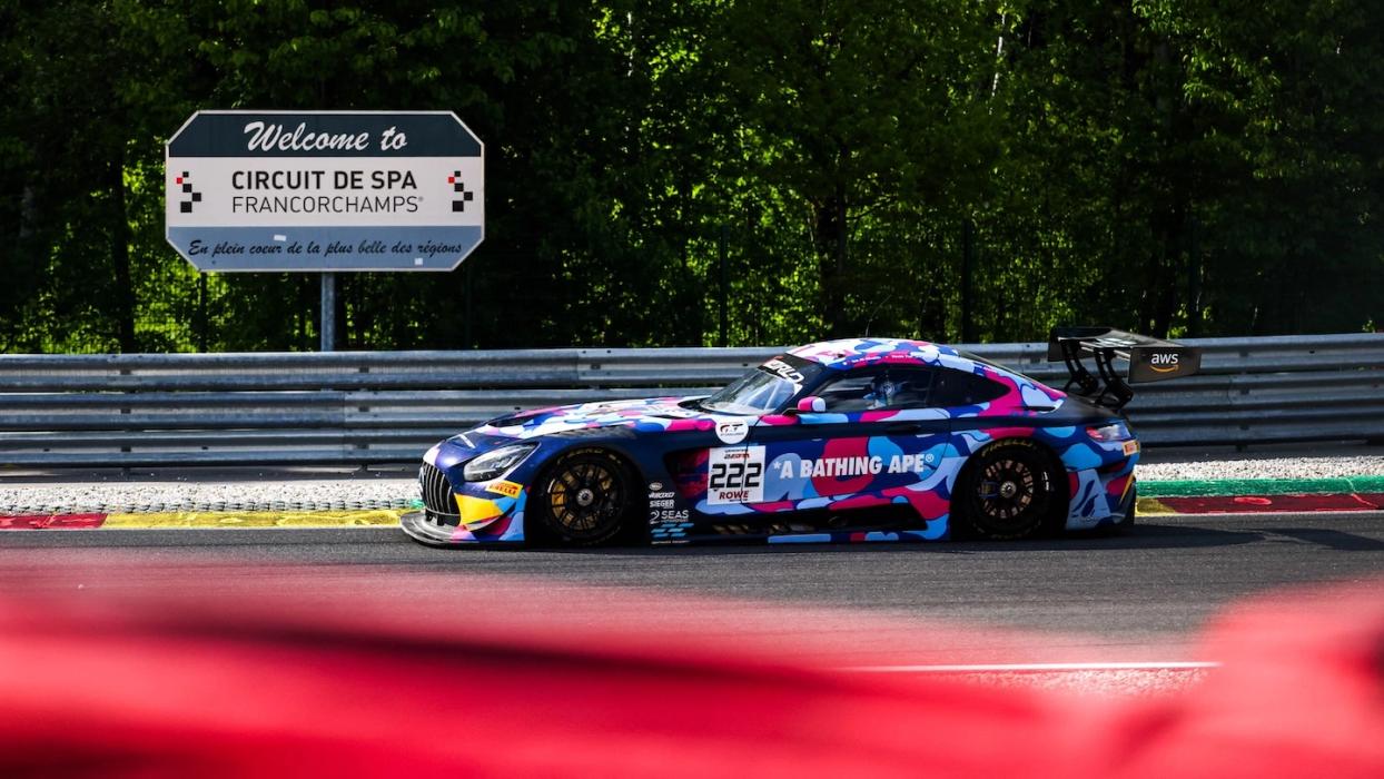 Mercedes-AMG GT on the race track at the 24 Hours of Spa