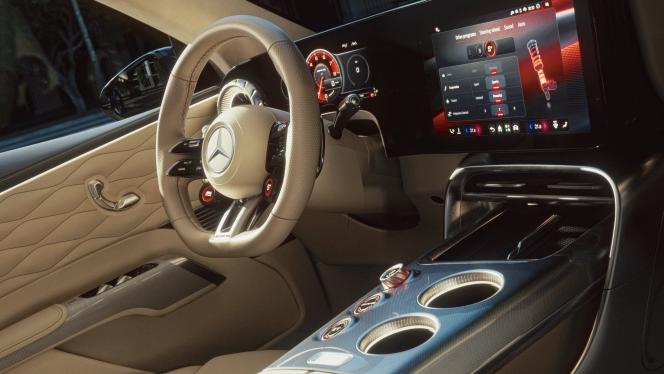 The interior of the Mercedes-AMG GT 55 SUV
