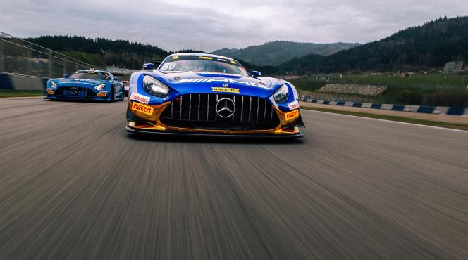 AMG vehicle at the track for DTM