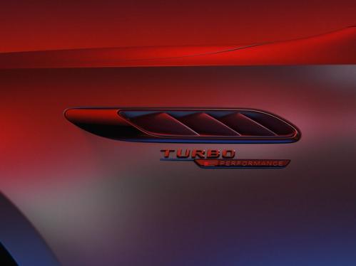 Turbo Badge des Mercedes-AMG C 63 S E PERFORMANCE T-Modells