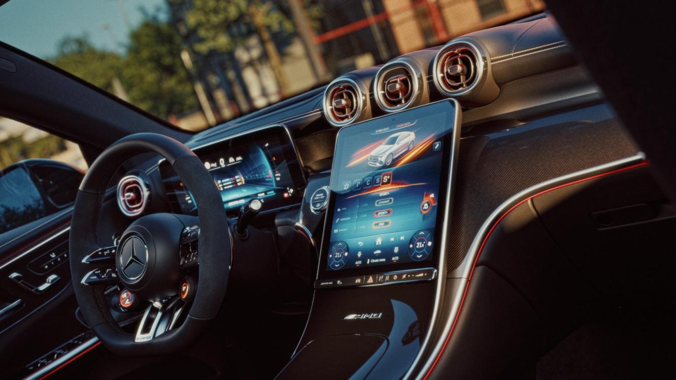 Interieur des Mercedes-AMG GLC 53 4MATIC+ Coupé