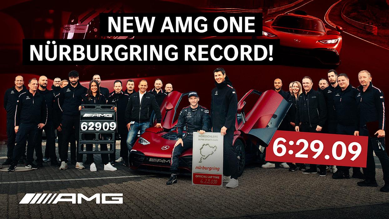 Bild des Teams, das für den neuen AMG-Nürburgring-Rekord verantwortlich ist