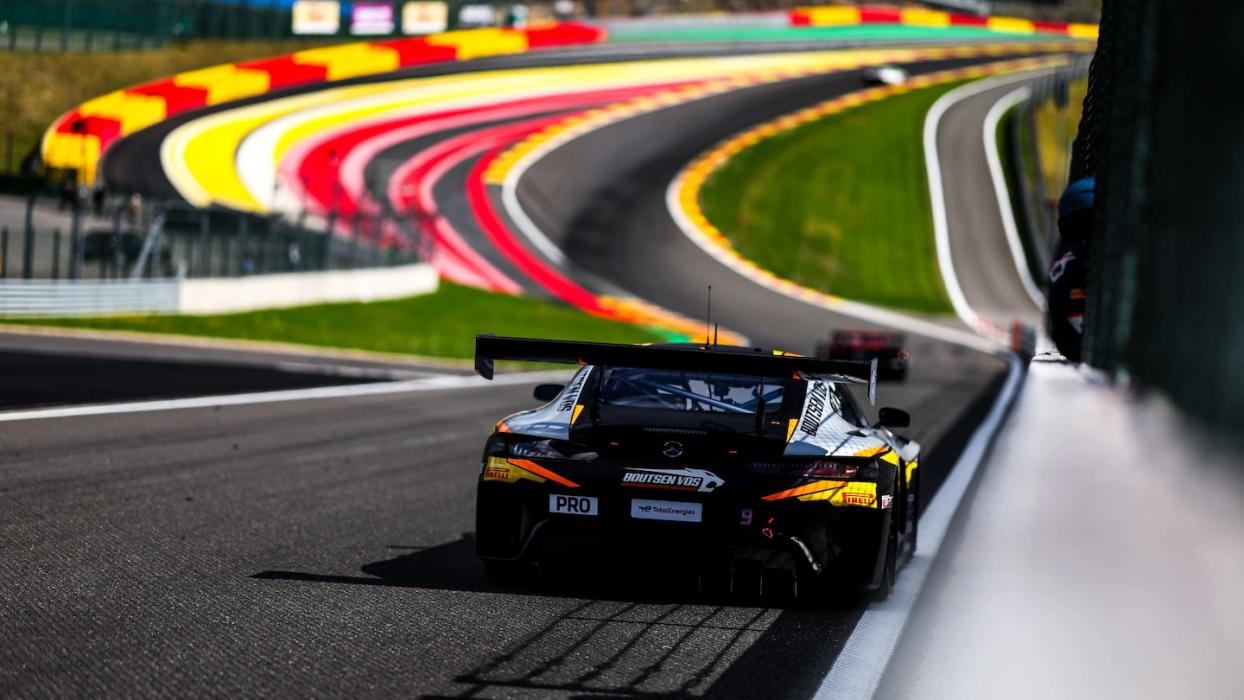 Mercedes-AMG GT on the race track at the 24 Hours of Spa