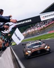 Mercedes-AMG GT on the race track at the 24 Hours of Spa