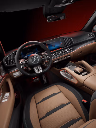 Interieur des neuen Mercedes-AMG GLE 63 SUV.