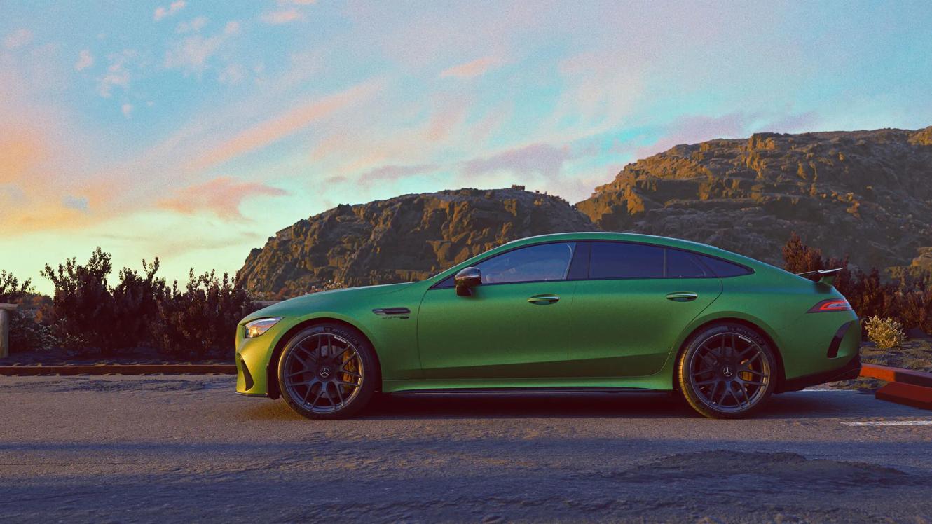 Side view of the Mercedes-AMG GT 4-door Coupé 63 S.