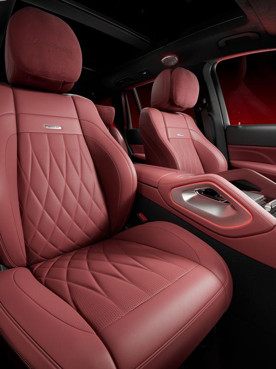 Sitze und Polster der neuen Mercedes-AMG GLS MANUFAKTUR Arctic Silver Edition