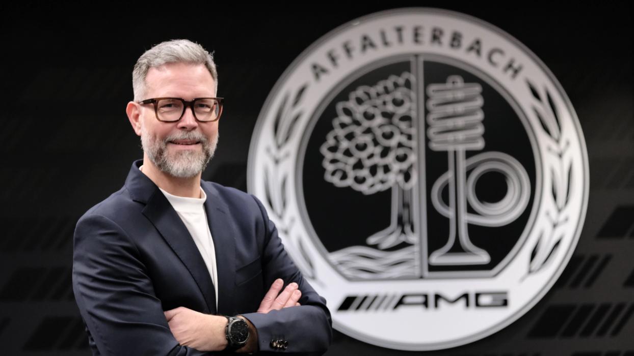 Uwe Renz at the wheel of a Mercedes-AMG