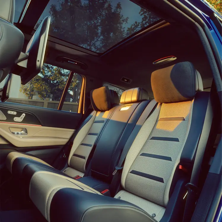 View of the rear seats