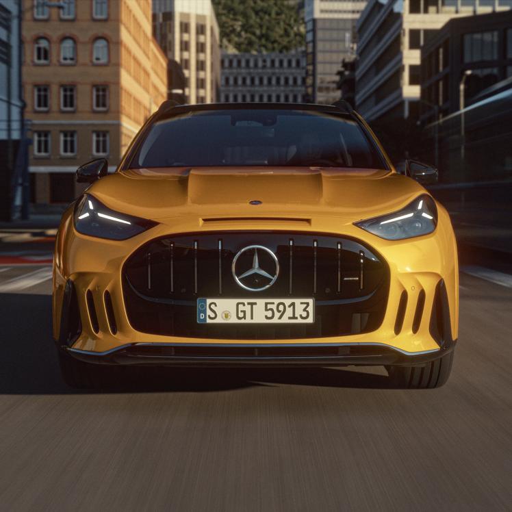 Front view of the Mercedes-AMG GT 55 SUV