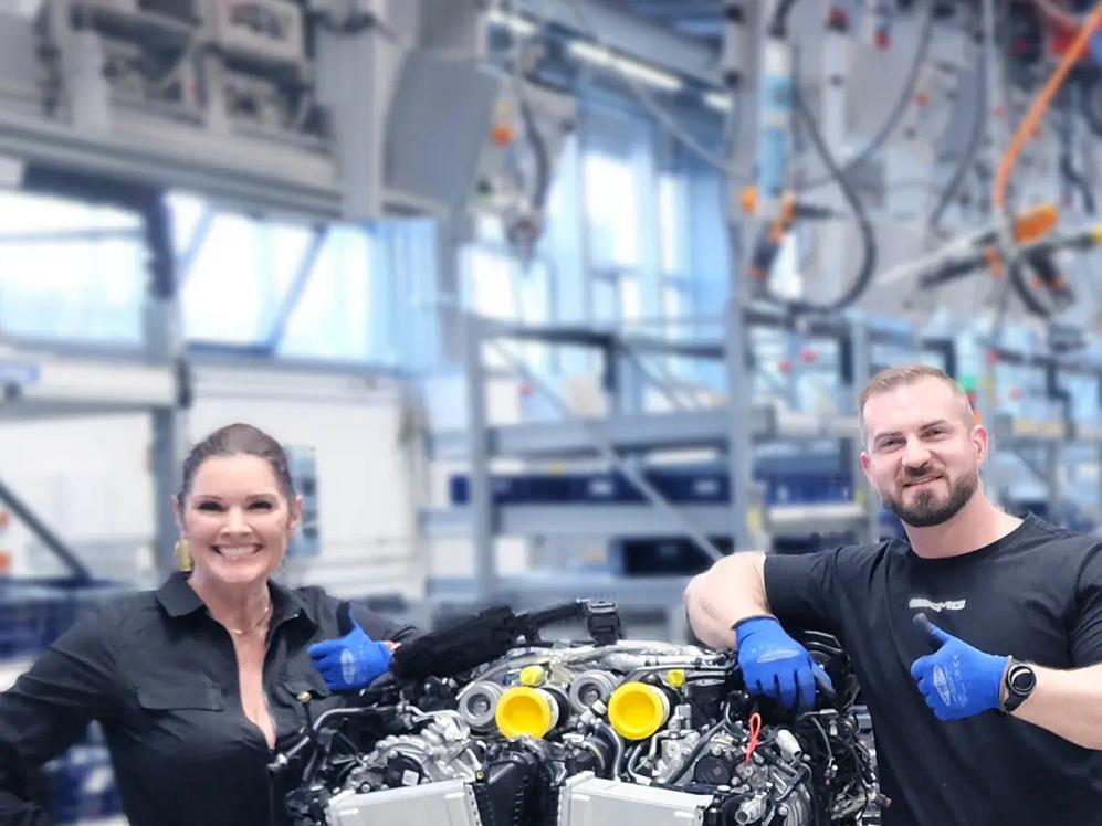 AMG mechanic and winner of the Build an Engine Event 2025