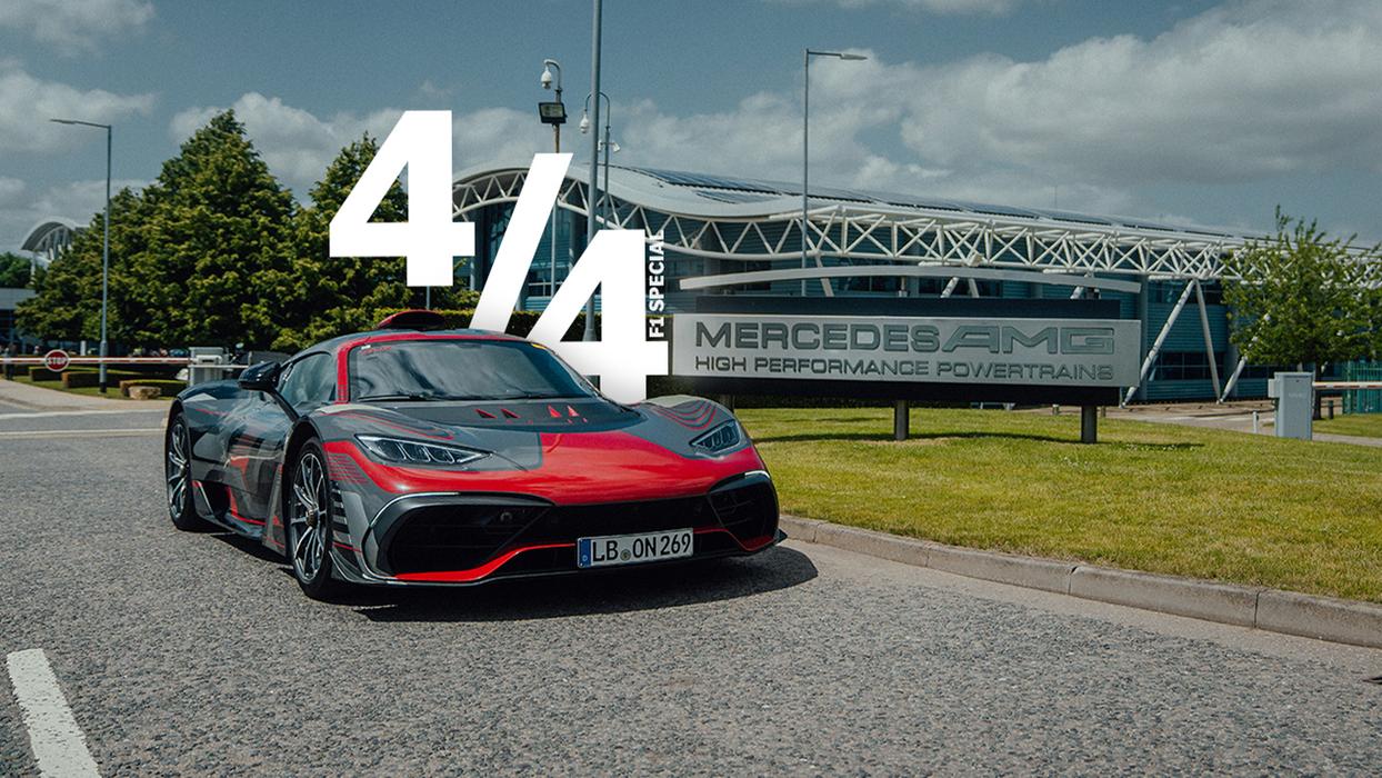 Ein Mercedes-AMG One auf der Rennstrecke