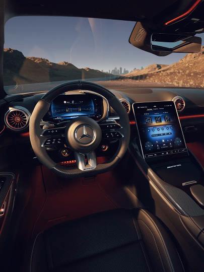 Interior of the new Mercedes-AMG GT Coupé 63.