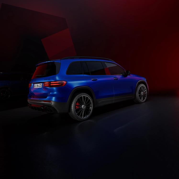 Exterieur des Mercedes-AMG GLB 35 SUV.