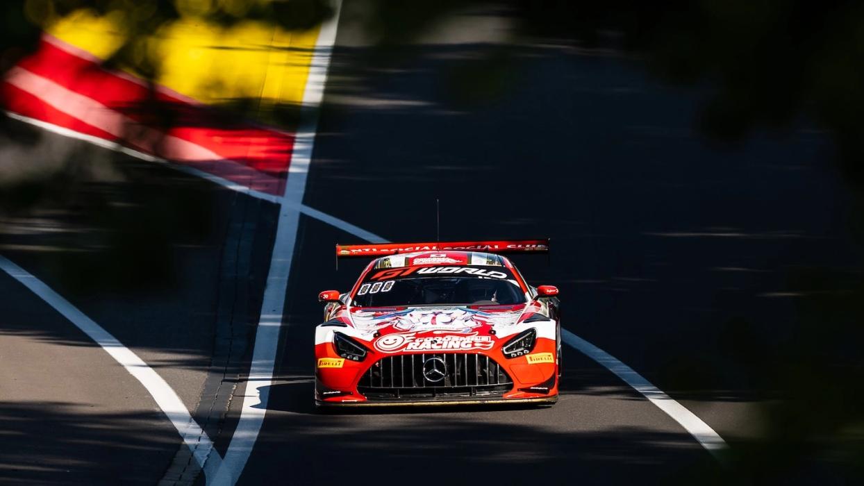 Mercedes-AMG GT on the race track at the 24 Hours of Spa