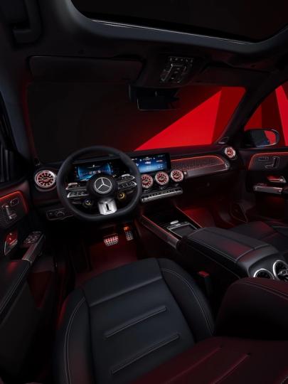 Interieur des Mercedes-AMG GLB 35 SUV.