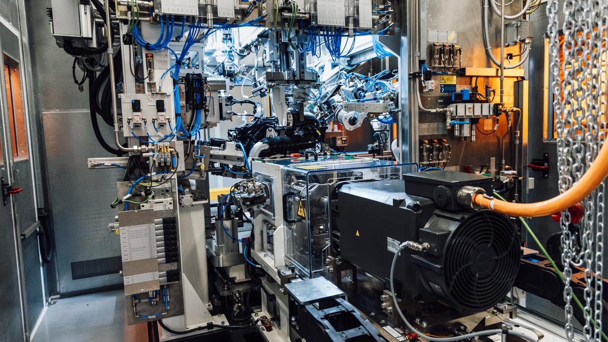 Image of an industrial automated assembly