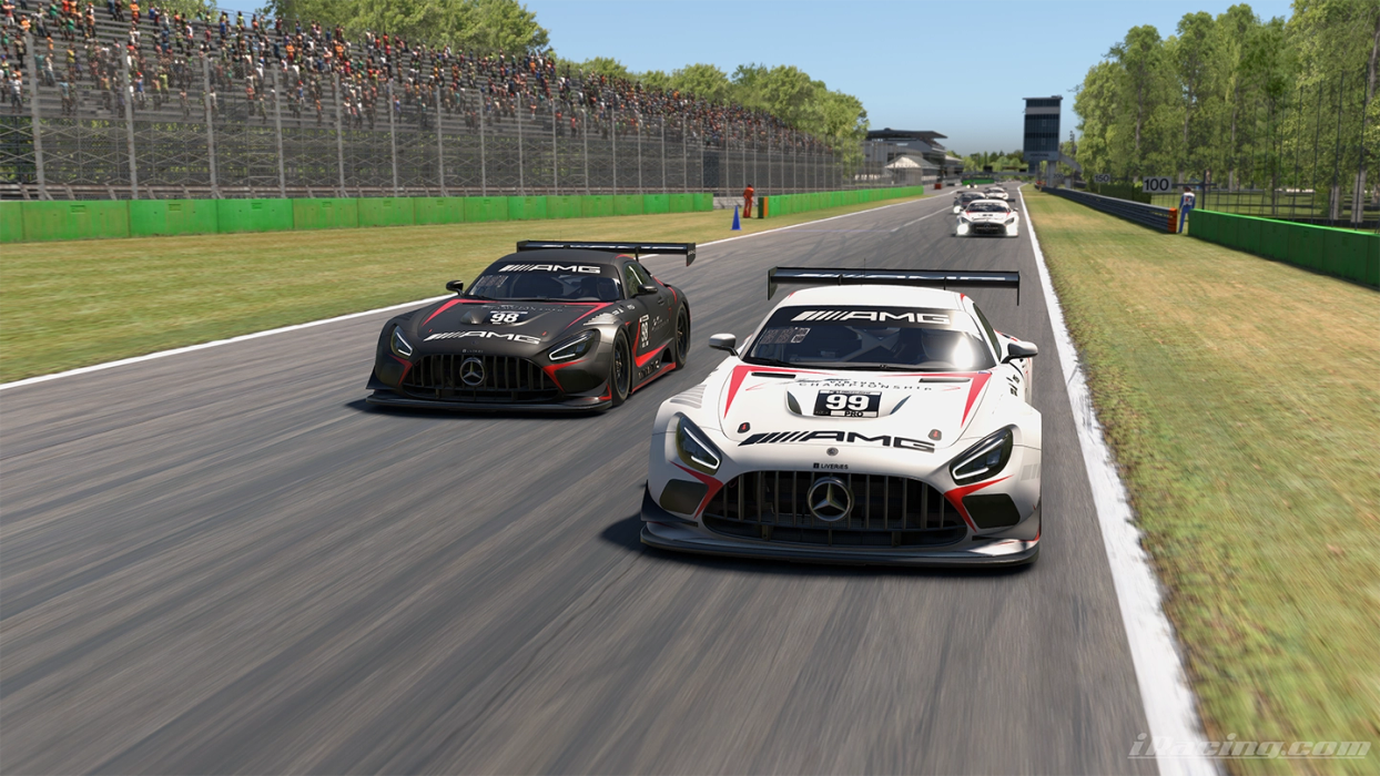 Mercedes-AMG Motorsport Virtual Championship racing at Monza