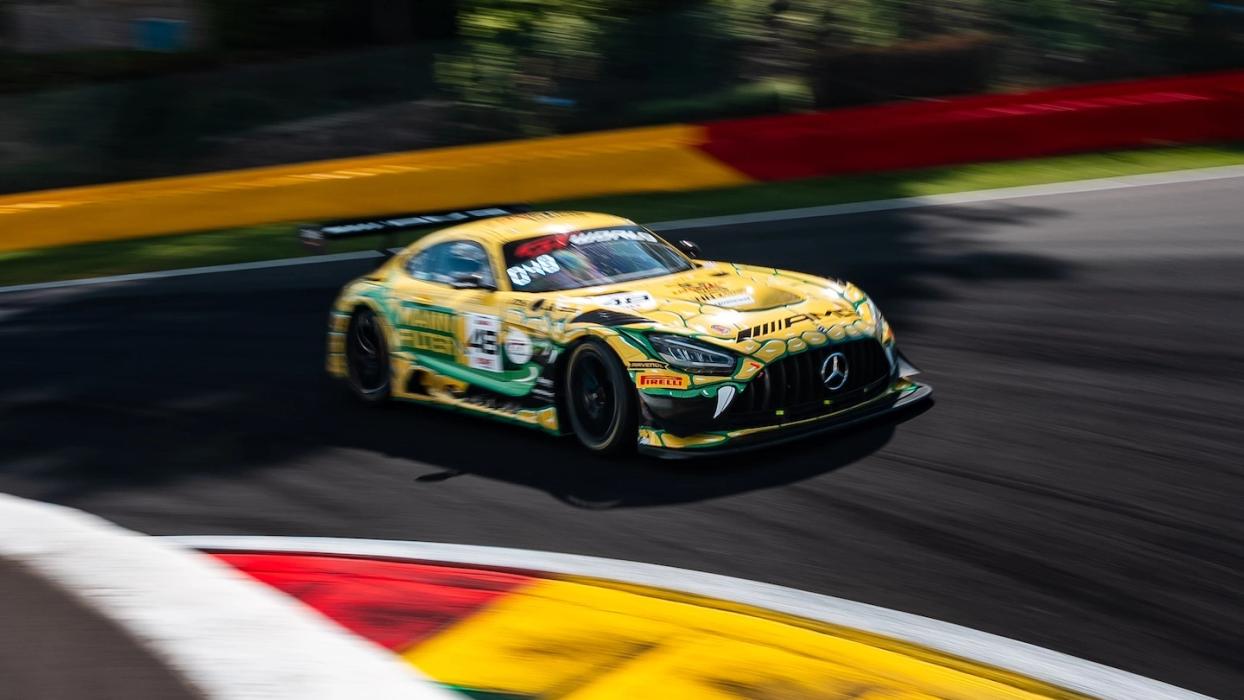 Mercedes-AMG GT on the race track at the 24 Hours of Spa