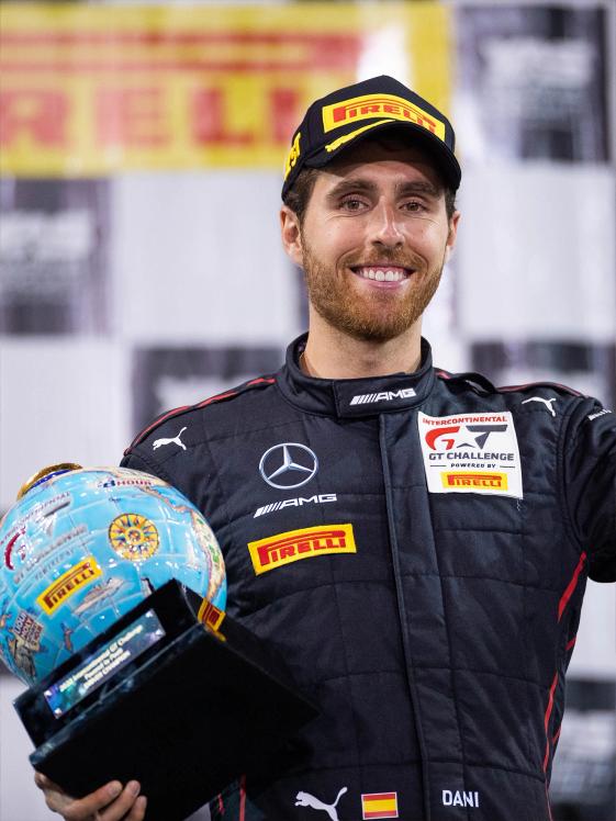 Mercedes-AMG GT driver smiles for the camera