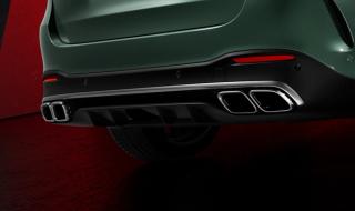 Die Auspuffrohre des Mercedes-AMG GLE 63 S SUV.