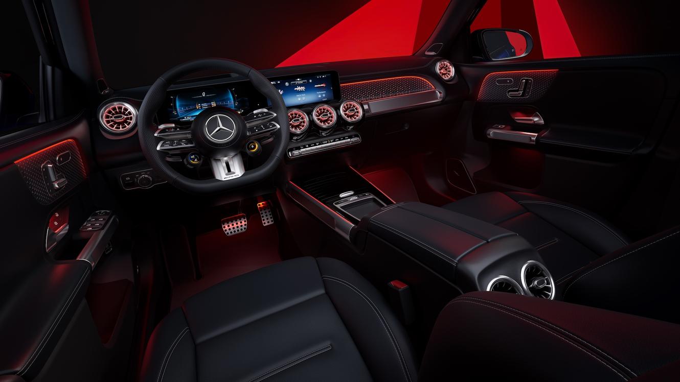 Interieur des Mercedes-AMG GLB 35 SUV.