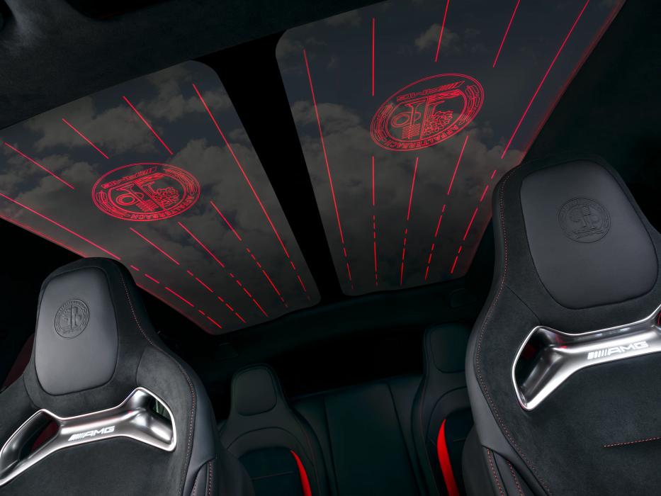 Interior view of the ‘SKY CONTROL’ panoramic glass roof