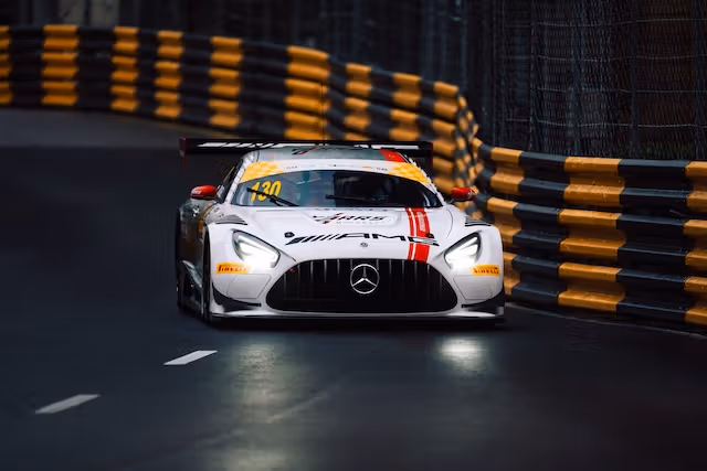 Mercedes-AMG GT on the narrow streets of Macao